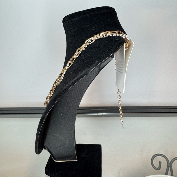 NWT Ettika Double Interlocking Gold Chain Link Necklace - Picture 4 of 6